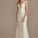 Sheath Plus Wedding Dress with Beaded Swag Back