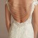 Sheath Plus Wedding Dress with Beaded Swag Back