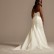 Satin Plus Size Wedding Dress with Cathedral Train