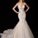 Multi-layered floral embroidered lace short tail wedding dress