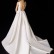 Simple and elegant mermaid satin wedding dress
