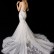 Beaded floral lace and beaded linear lace stretch georgette cylindrical skirt Trailing wedding dress(Two ways)