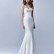 Full length stretch georgette mermaid dress with classic sweetheart neckline