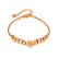 Jewelry European and American fashion niche design sense of simple stainless steel beading stones three -dimensional matte love bracelet