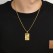 Jewelry Factory Europe and the United States retro personality street titanium steel cross arms tank stainless steel hip -hop hip -hop necklace men