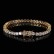 Tennis chain vermiculite bracelet trendy brand hip -hop copper plating 18K gold men's bracelet accessories wholesale