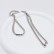 NK chain flat Cuban chain stainless steel smooth surface luxury collarbone men's trendy chain titanium steel jewelry encrypted NK necklace
