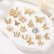 Simple and high-end color zirconia butterfly pendant DIY jewelry necklace bracelet 14K accessories wholesale